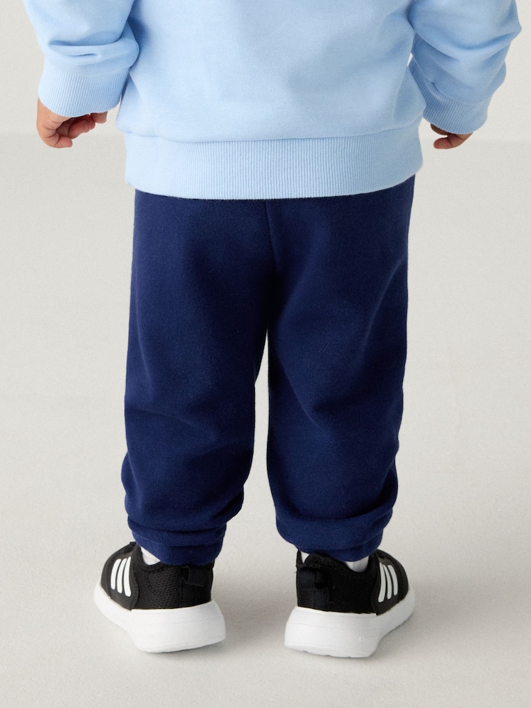 adidas Blue Infant Essentials Sweatshirt and Joggers Set - Image 5 of 12