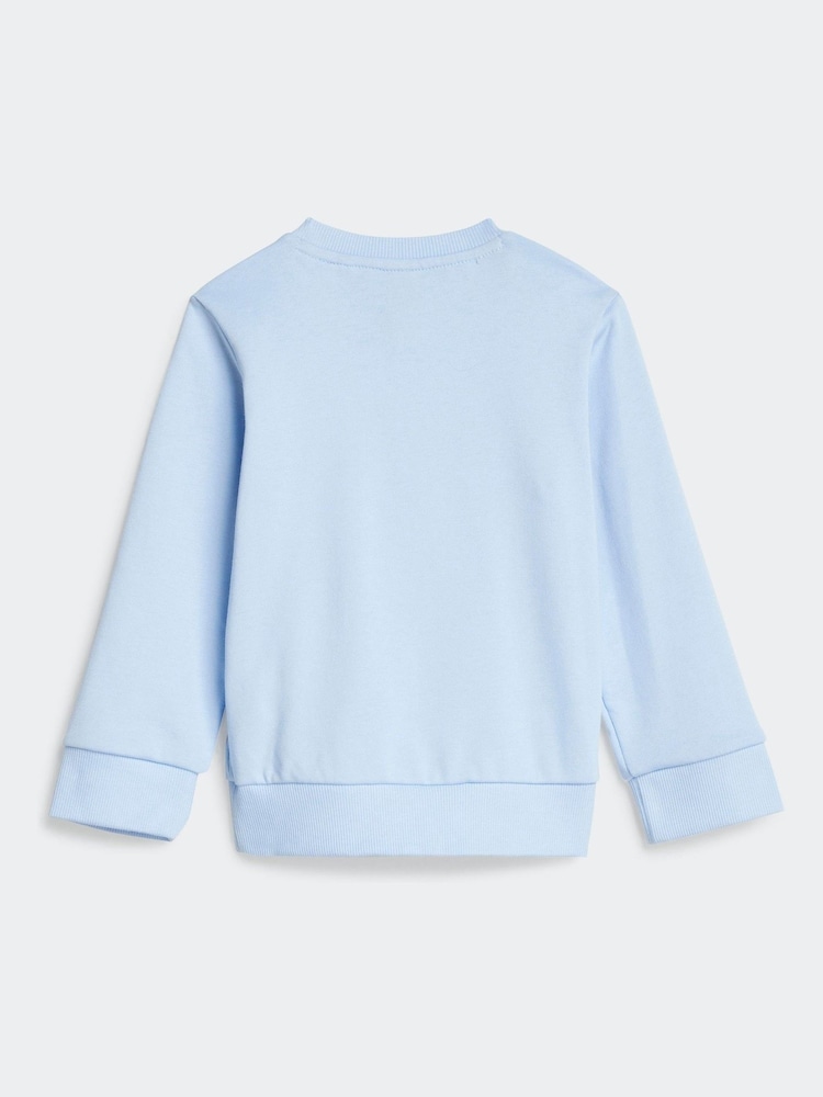 adidas Blue Infant Essentials Sweatshirt and Joggers Set - Image 9 of 12