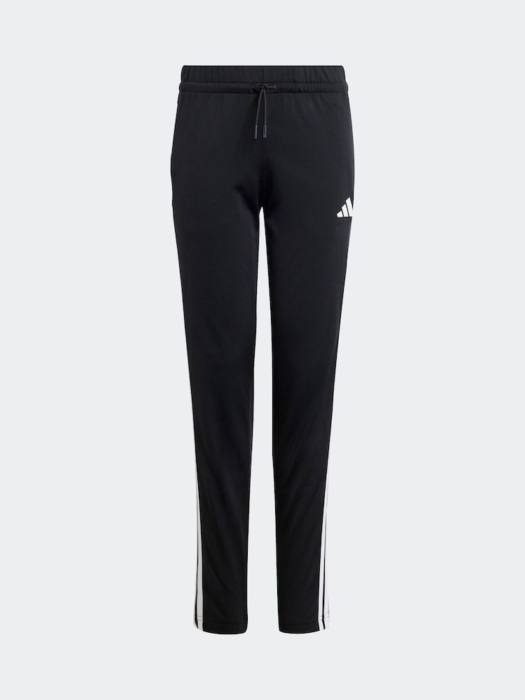 adidas Black Seasonal Essentials Tiberio 3-Stripes Tricot Kids Tracksuit - Image 9 of 9