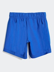 adidas Blue Essentials 100% Cotton Shorts and T-Shirt Set - Image 4 of 7
