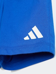 adidas Blue Essentials 100% Cotton Shorts and T-Shirt Set - Image 7 of 7