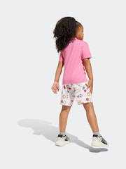 adidas Pink Essentials 100% Cotton Tracksuit - Image 2 of 8