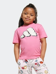 adidas Pink Essentials 100% Cotton Tracksuit - Image 5 of 8