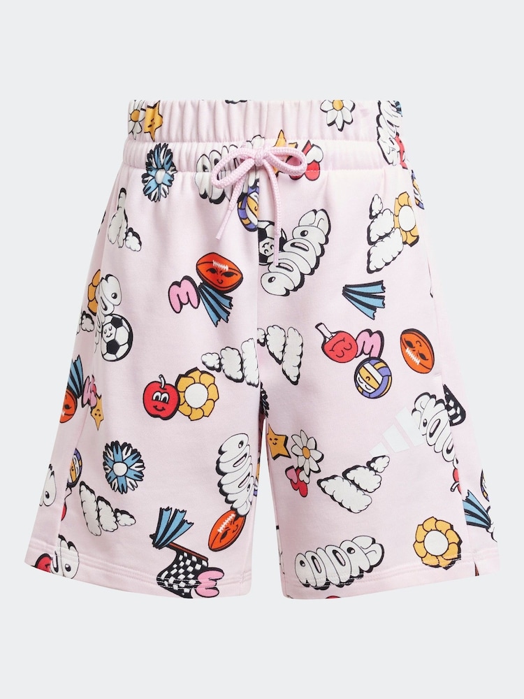 adidas Pink Essentials 100% Cotton Tracksuit - Image 8 of 8