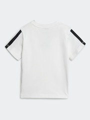 adidas White Essentials 100% Cotton Shorts and T-Shirt Set - Image 3 of 7