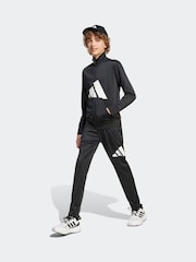 أسود - بدلة رياضية مزيَّنة بشعار كبير من adidas - صورة 1 من 9