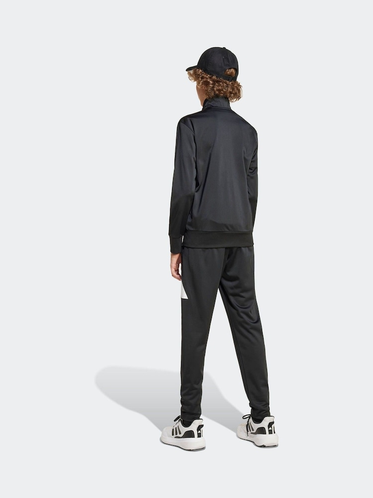 أسود - بدلة رياضية مزيَّنة بشعار كبير من adidas - صورة 2 من 9