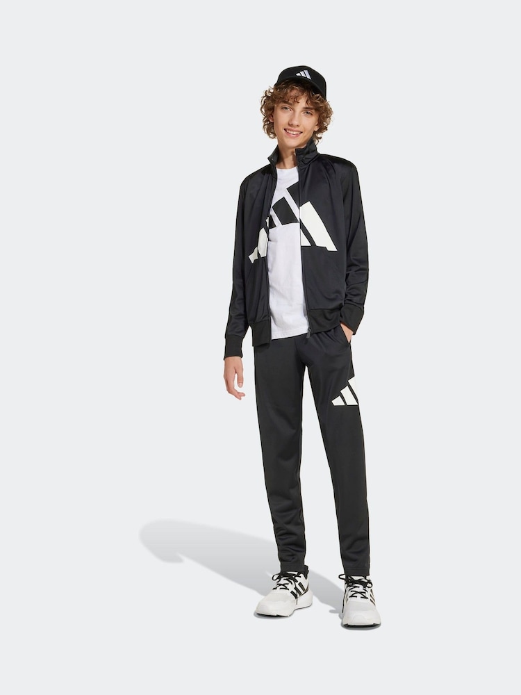 adidas Black Large Logo Tracksuit - Image 4 of 9
