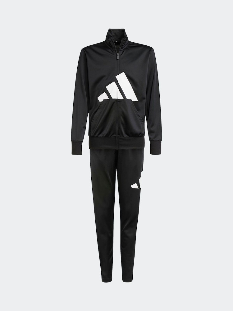 adidas Black Large Logo Tracksuit - Image 7 of 9