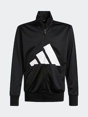 أسود - بدلة رياضية مزيَّنة بشعار كبير من adidas - صورة 8 من 9