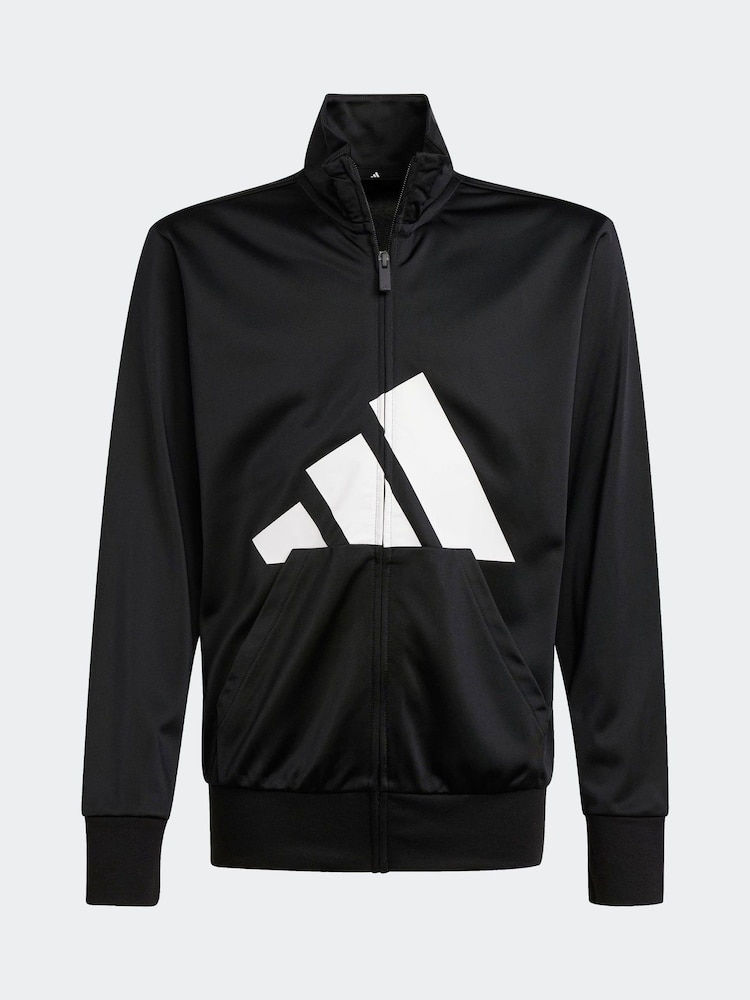 adidas Black Large Logo Tracksuit - Image 8 of 9