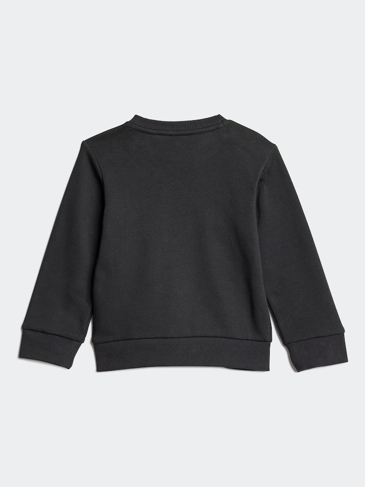 adidas Black Essentials Infant Tracksuit - Image 3 of 7