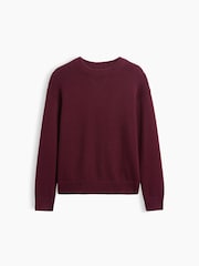 Burgundy - Gap Relaxed Jumper (4-13år) - Bild 4 av 5