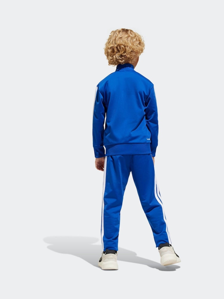أزرق - adidas Essentials Tiberio 3-Stripes Kids Tracksuit - صورة 2 من 9
