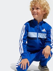 أزرق - adidas Essentials Tiberio 3-Stripes Kids Tracksuit - صورة 5 من 9