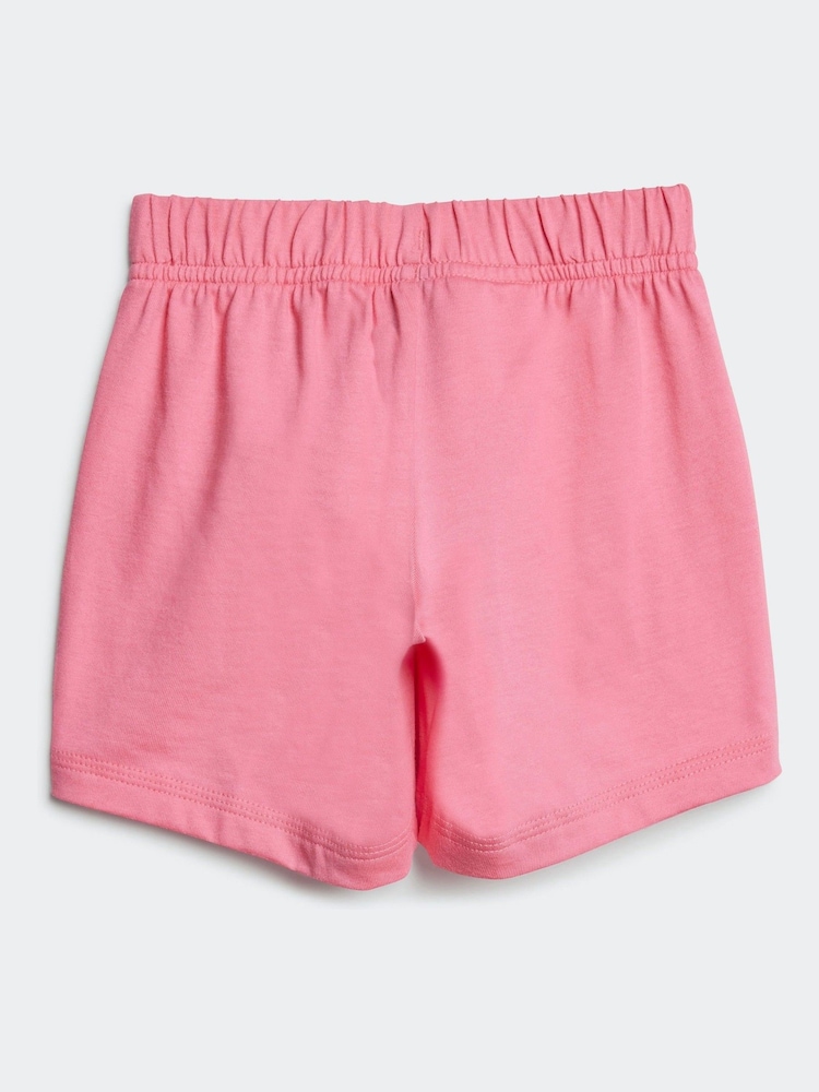 adidas Pink Essentials T-Shirt and Shorts Set Infant Kids - Image 4 of 7