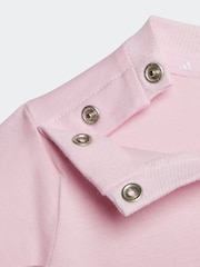 adidas Pink Essentials 100% Cotton Shorts and T-Shirt Set - Image 6 of 7
