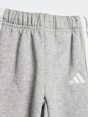 adidas Pink Infant Essentials 3 Stripes Tracksuit - Image 7 of 7