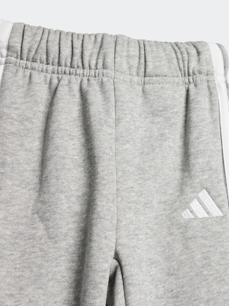 adidas Pink Infant Essentials 3 Stripes Tracksuit - Image 7 of 7