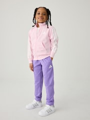adidas Pink Essentials Climacool Kids Tracksuit - Image 1 of 10
