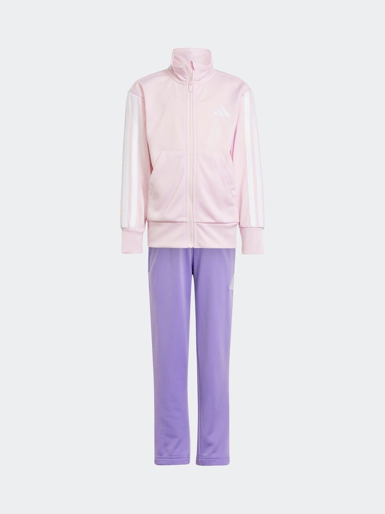 adidas Pink Essentials Climacool Kids Tracksuit - Image 8 of 10