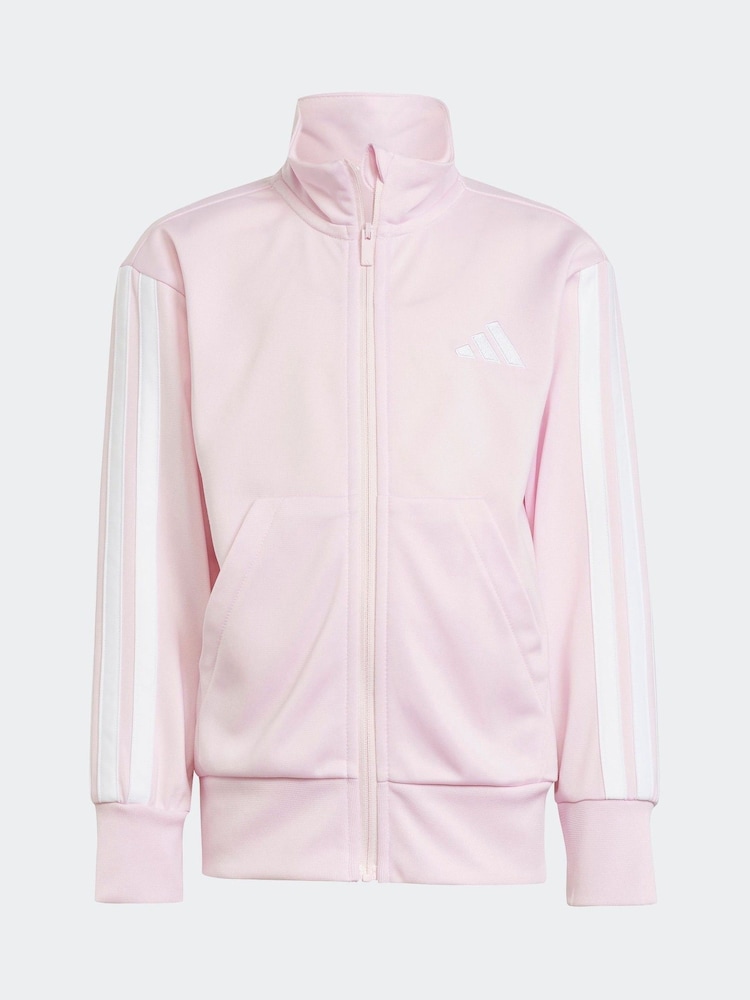 adidas Pink Essentials Climacool Kids Tracksuit - Image 9 of 10