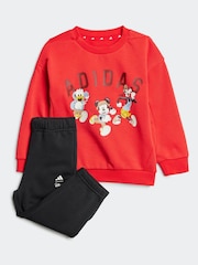 adidas Red Infant Disney Mickey Mouse Tracksuit - Image 1 of 1