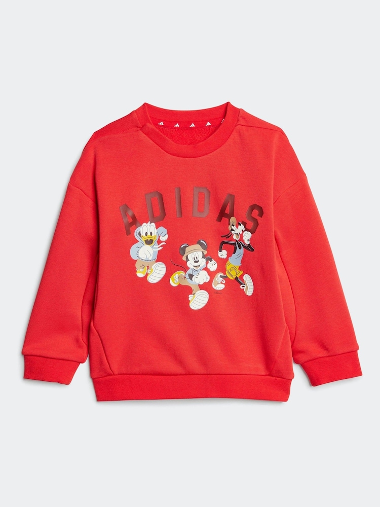 adidas Red Infant Disney Mickey Mouse Tracksuit - Image 2 of 7