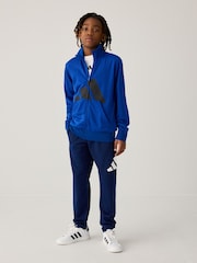 أزرق - بدلة رياضية مزيَّنة بشعار كبير من adidas - صورة 1 من 13