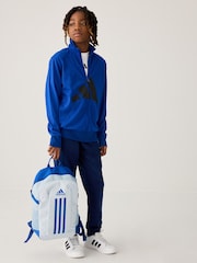 أزرق - بدلة رياضية مزيَّنة بشعار كبير من adidas - صورة 3 من 13