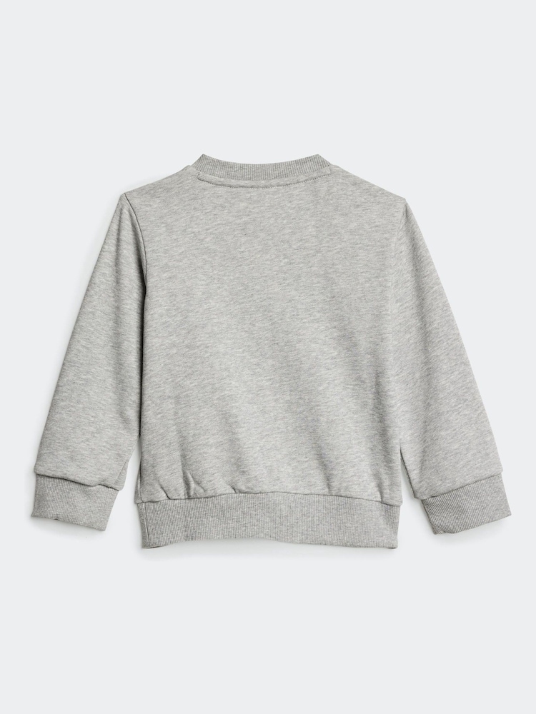 adidas Grey Infant Essentials Sweatshirt and Joggers Set - Image 3 of 7