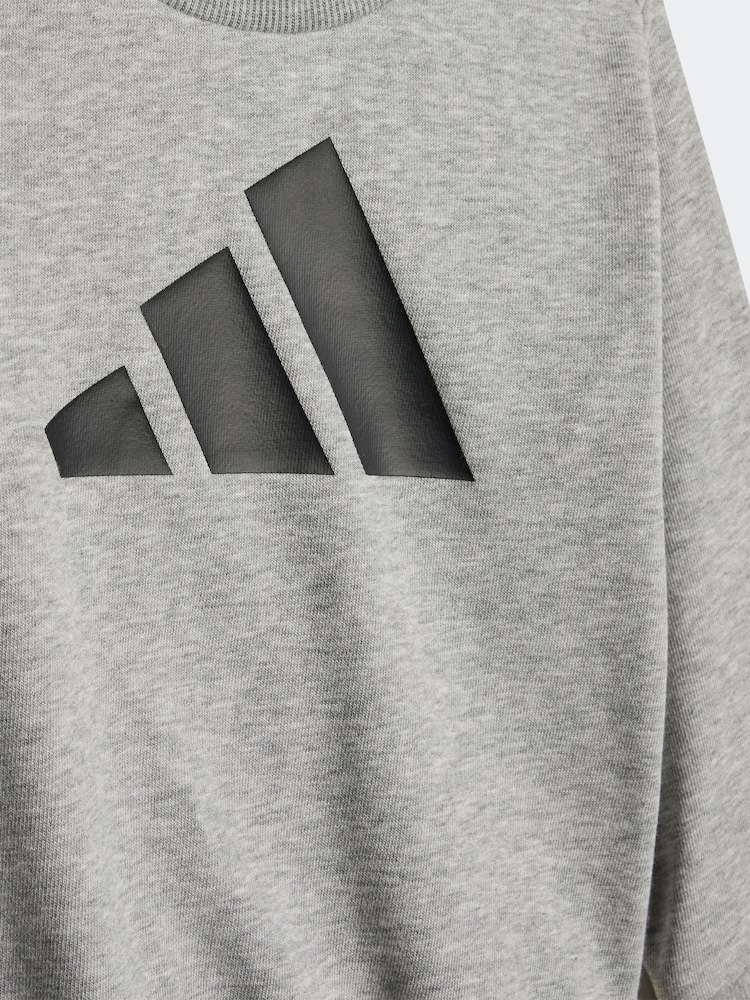 adidas Grey Infant Essentials Sweatshirt and Joggers Set - Image 5 of 7