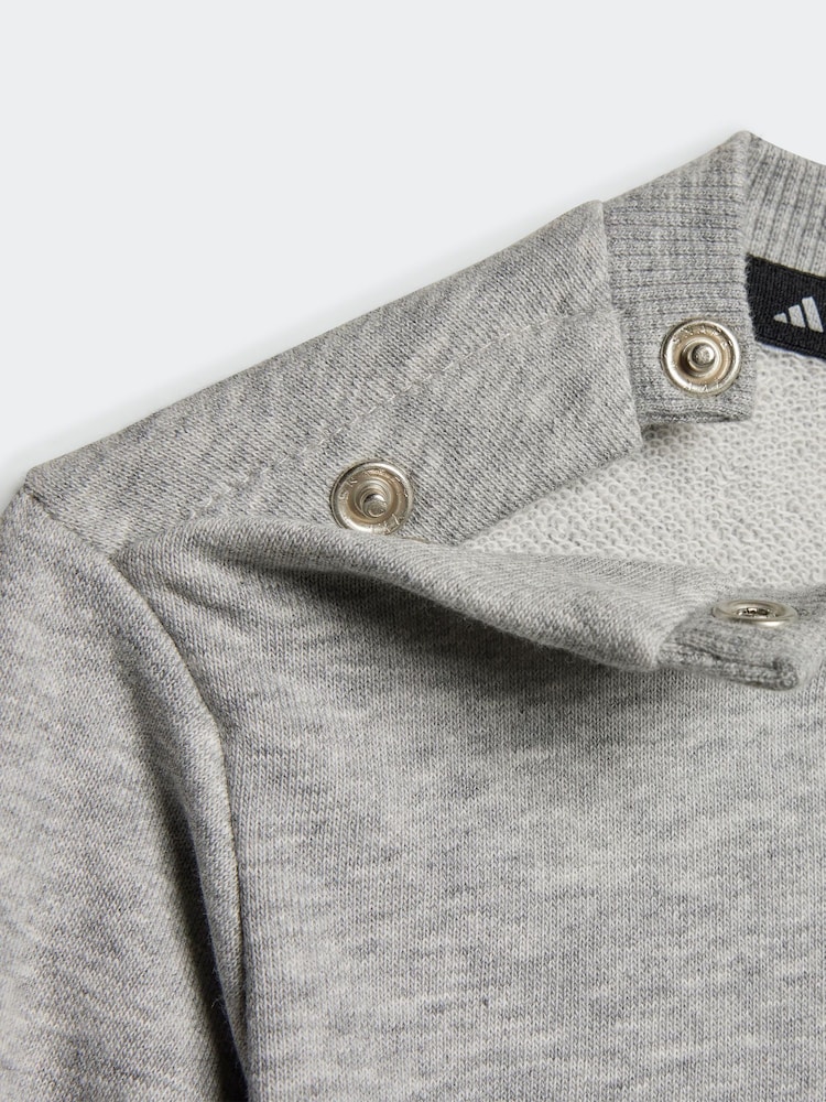 adidas Grey Infant Essentials Sweatshirt and Joggers Set - Image 6 of 7