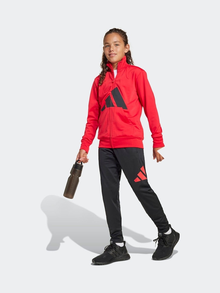 adidas Red Large Logo Tracksuit - Image 3 of 8