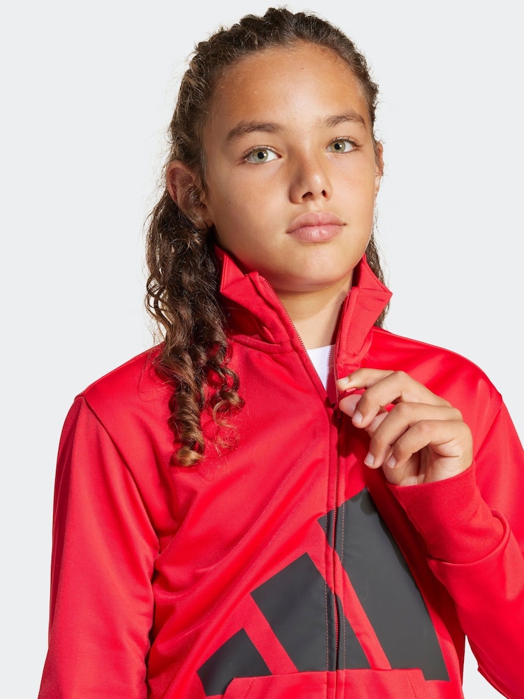adidas Red Large Logo Tracksuit - Image 4 of 8