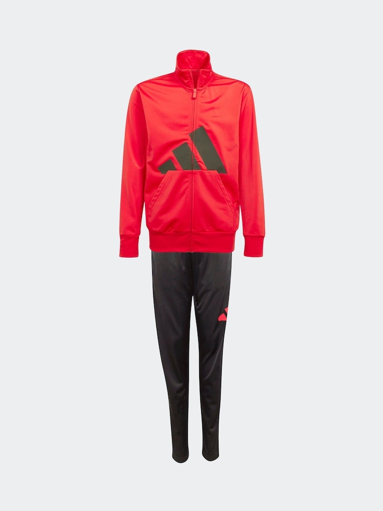 adidas Red Large Logo Tracksuit - Image 6 of 8