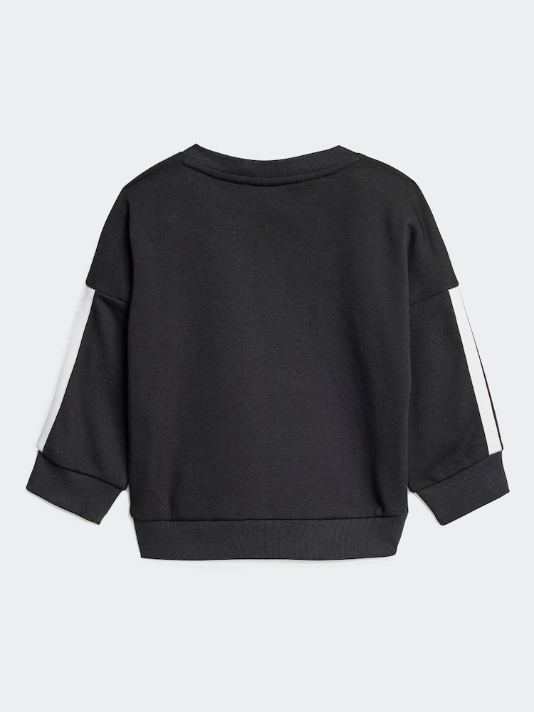 adidas Black Essentials Infant Sweatshirt and Joggers Set - Image 10 of 14