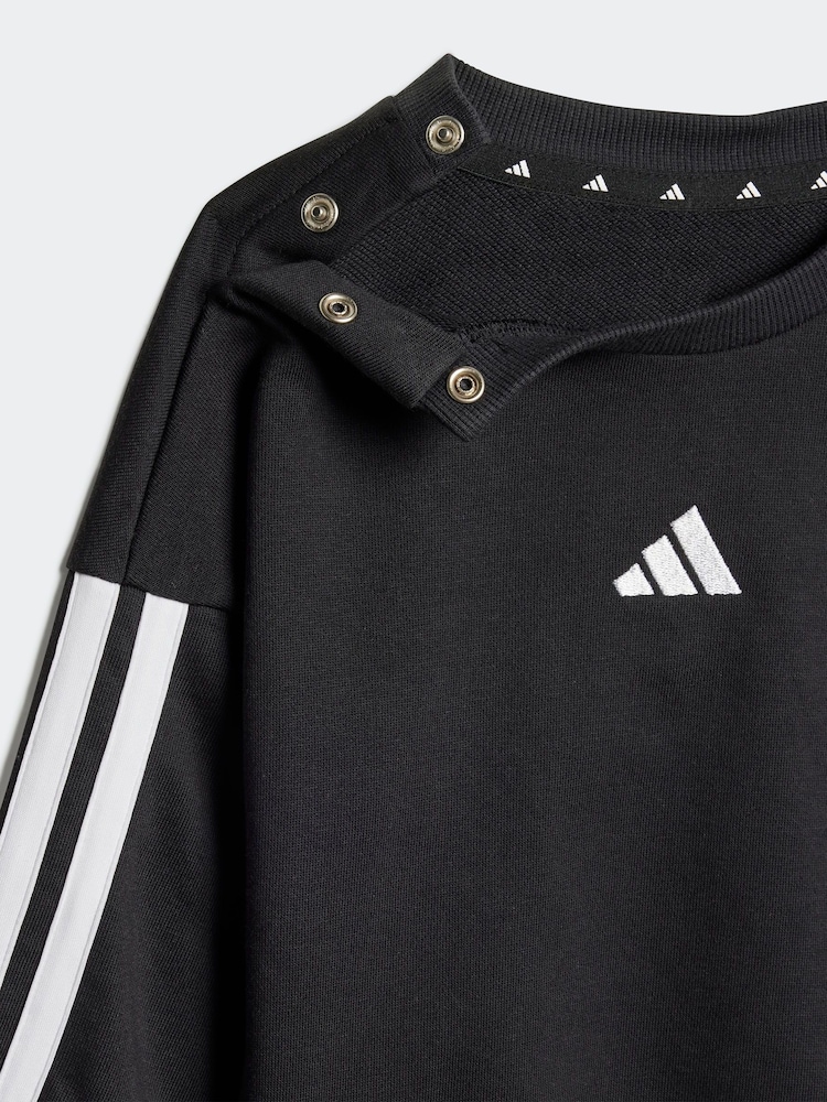 adidas Black Essentials Infant Sweatshirt and Joggers Set - Image 12 of 14