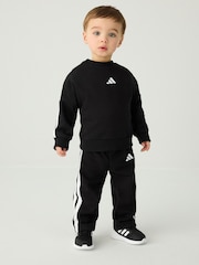 adidas Black Essentials Infant Sweatshirt and Joggers Set - Image 2 of 14
