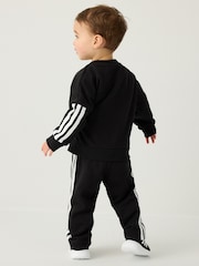 adidas Black Essentials Infant Sweatshirt and Joggers Set - Image 3 of 14