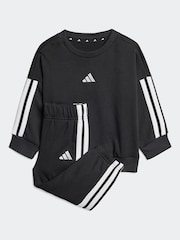 adidas Black Essentials Infant Sweatshirt and Joggers Set - Image 8 of 14