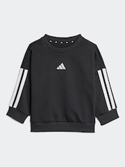 adidas Black Essentials Infant Sweatshirt and Joggers Set - Image 9 of 14