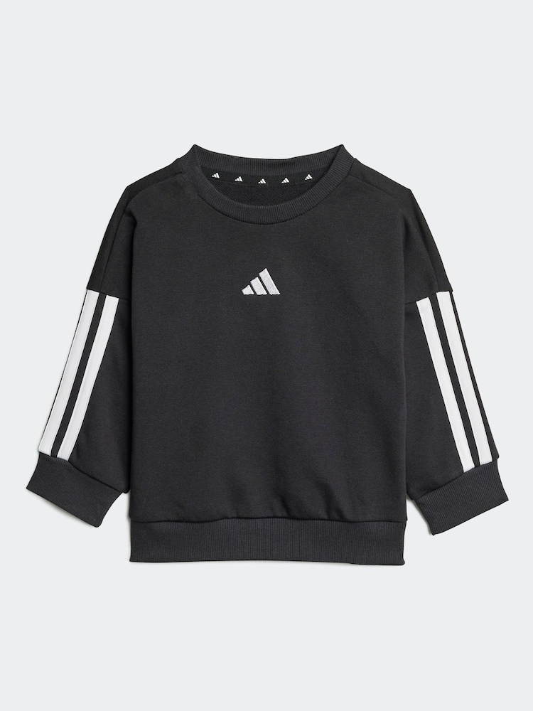 adidas Black Essentials Infant Sweatshirt and Joggers Set - Image 9 of 14