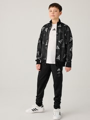 adidas Black All Over Print Tracksuit - Image 1 of 6