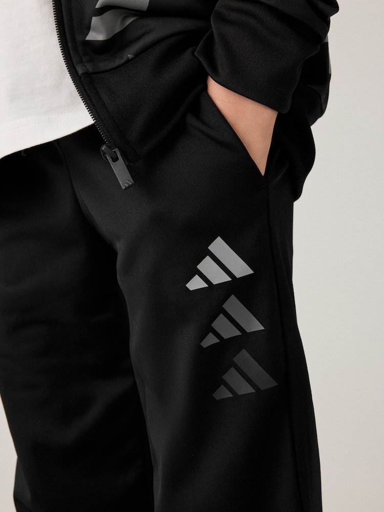 adidas Black All Over Print Tracksuit - Image 5 of 6