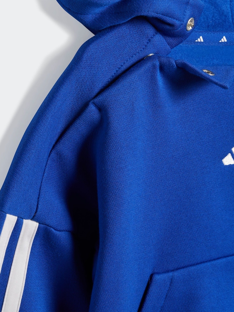 adidas Blue Essentials Infant Tracksuit - Image 6 of 7