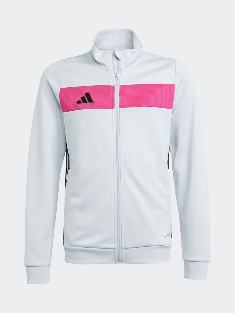 adidas Grey Chrome Tiro Essentials Tracksuit - Image 2 of 7