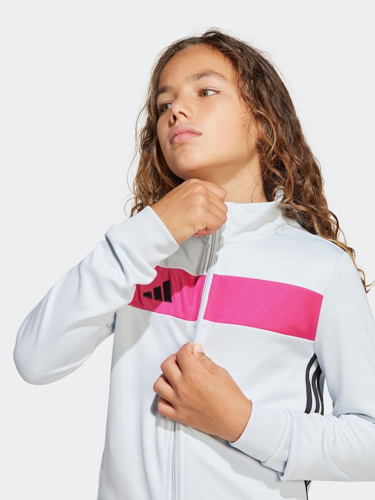 adidas Grey Chrome Tiro Essentials Tracksuit - Image 6 of 7