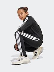 adidas Black 3 Stripe Tracksuit - Image 4 of 7