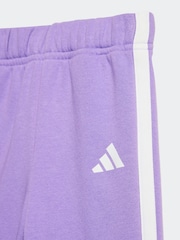 adidas Pink Infant Essentials Tiberio 3 Stripe Tracksuit - Image 6 of 7
